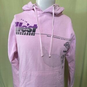 illest X Ambassadors with Aloha Fatlace Hawaii Men's Pink Hoodie Sweater Small
